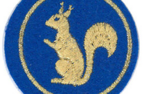 Ecureuil Tir en campagne Or et Bleu